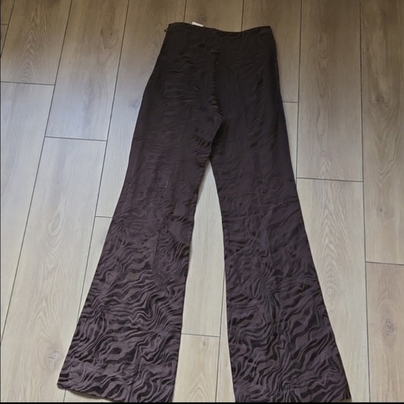 NWT SANDRO Come High Waisted Jacquard Pants size 34 - Picture 4 of 10